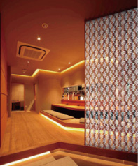 装飾ガラス仕切り